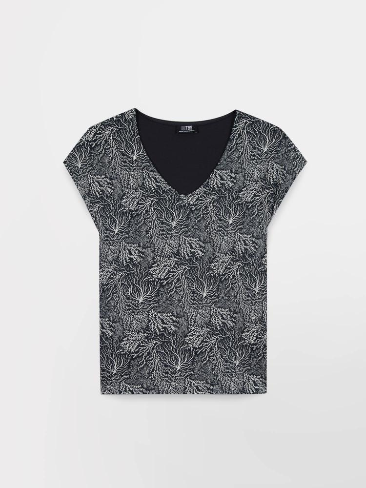 T-shirt manches courtes Femme MYTSYSAN Navy 4/5