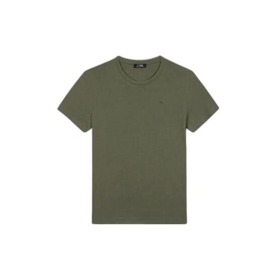 T-shirt - homme - manches courtes, col rond - pieretee - vert