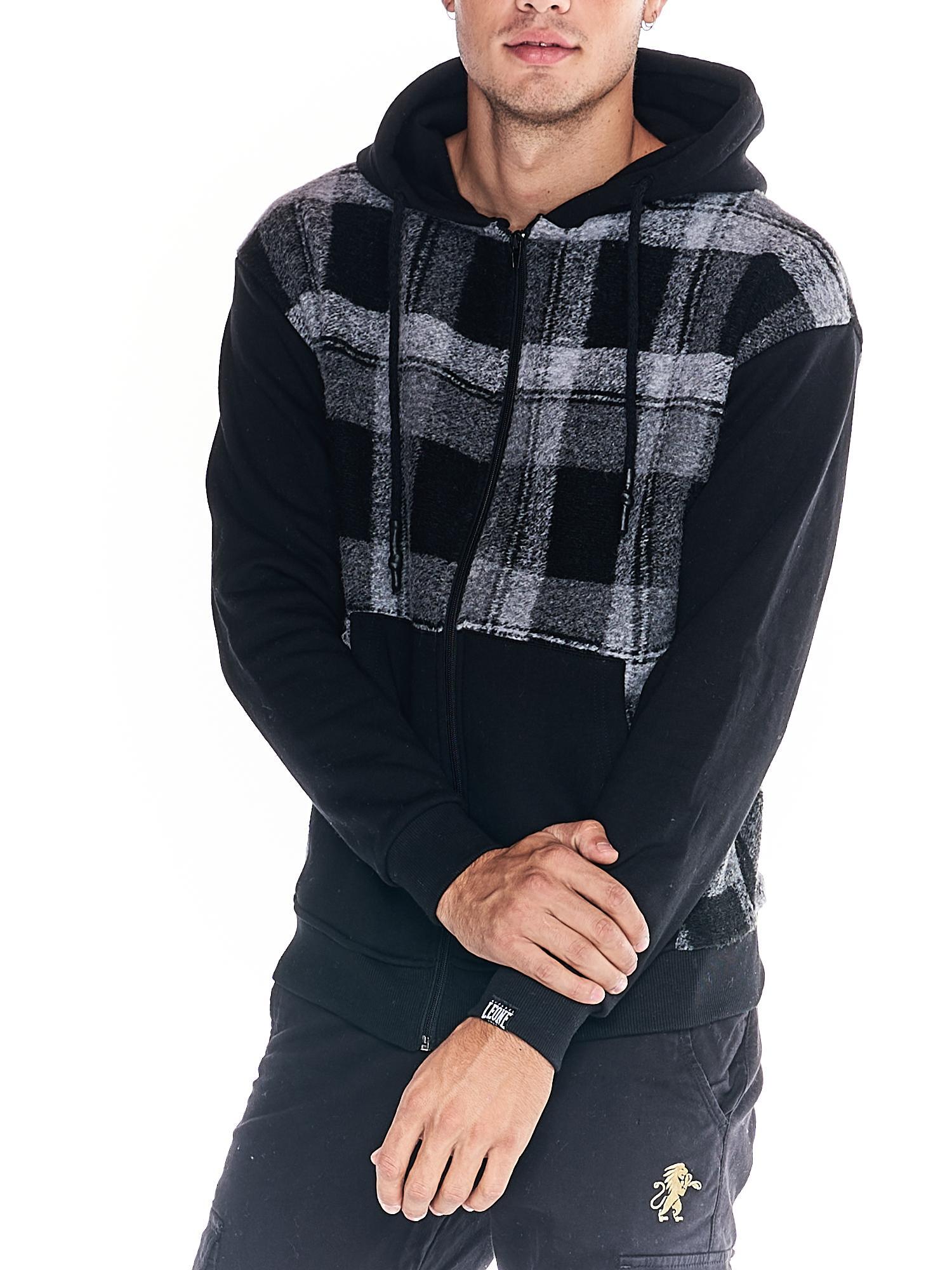 Felpone da uomo in lana tartan full zip Work Leisure 5/6