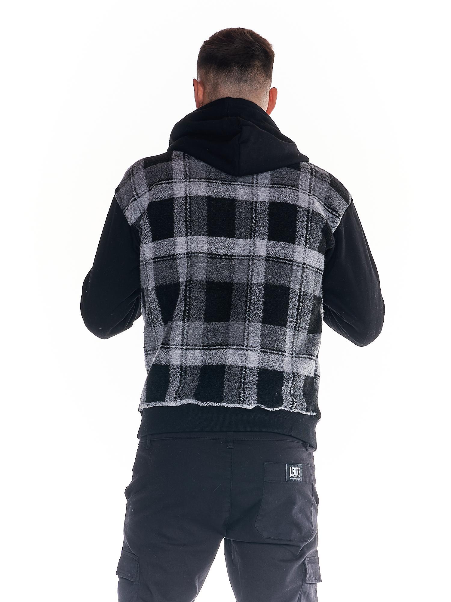 Felpone da uomo in lana tartan full zip Work Leisure 4/6