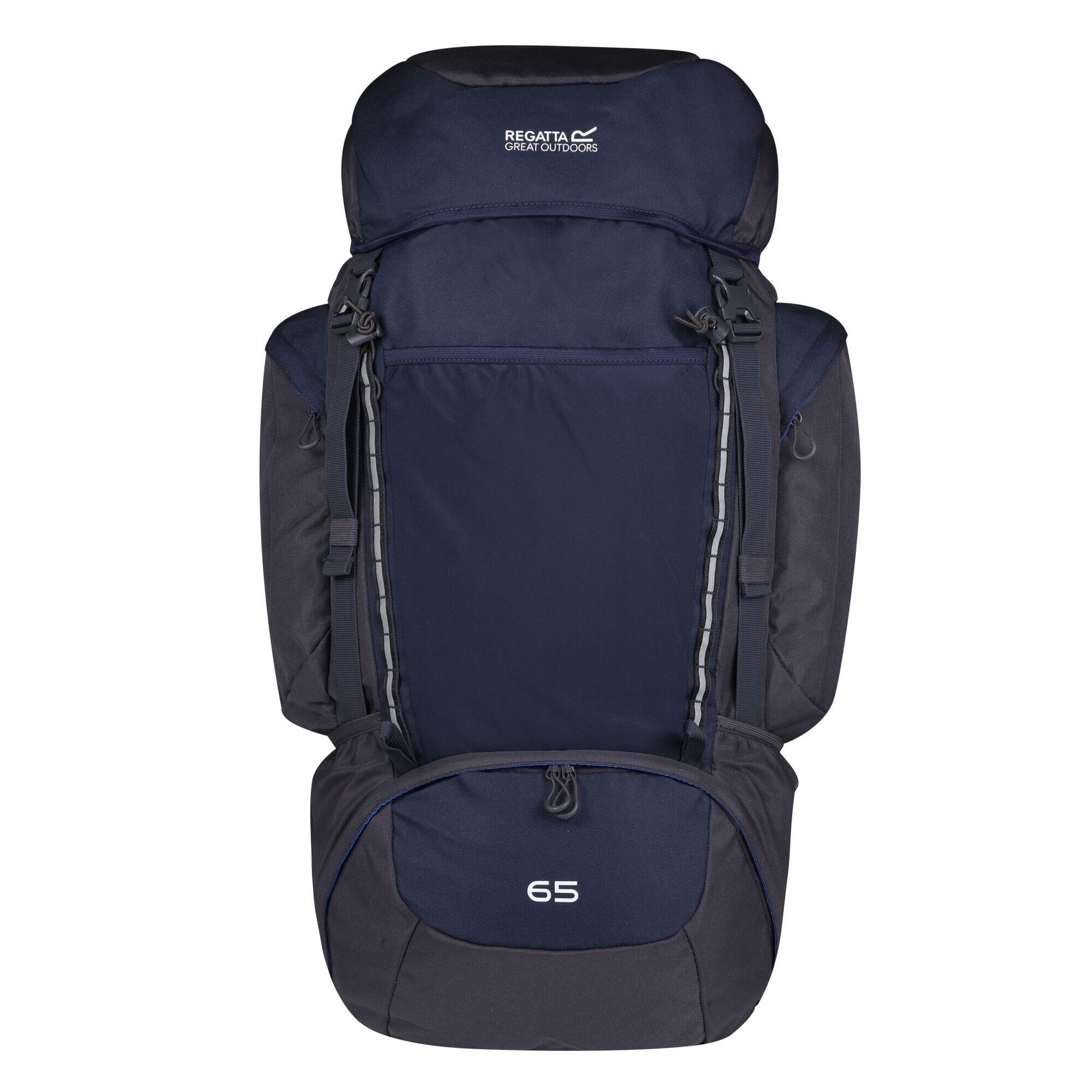 REGATTA Highton 65L Hiking Backpack (Navy/Ebony)