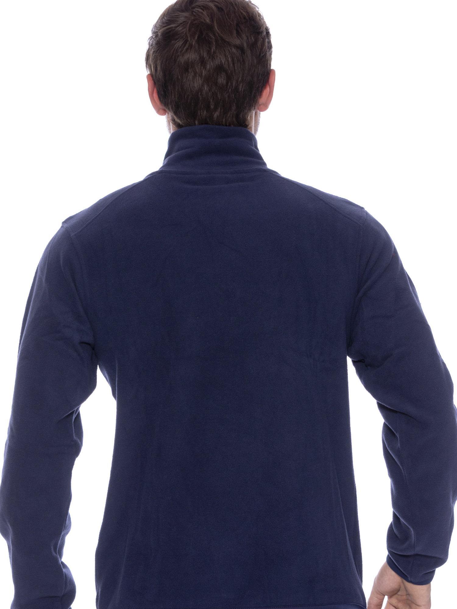 Chaqueta de hombre de cuello alto con media cremallera de la línea Micro Polar. 3/7