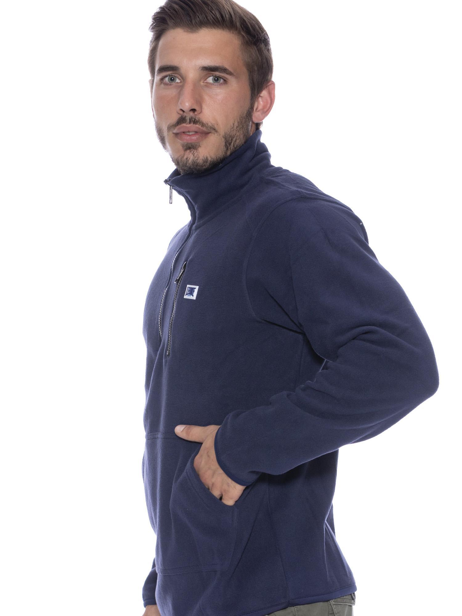 Chaqueta de hombre de cuello alto con media cremallera de la línea Micro Polar. 2/7