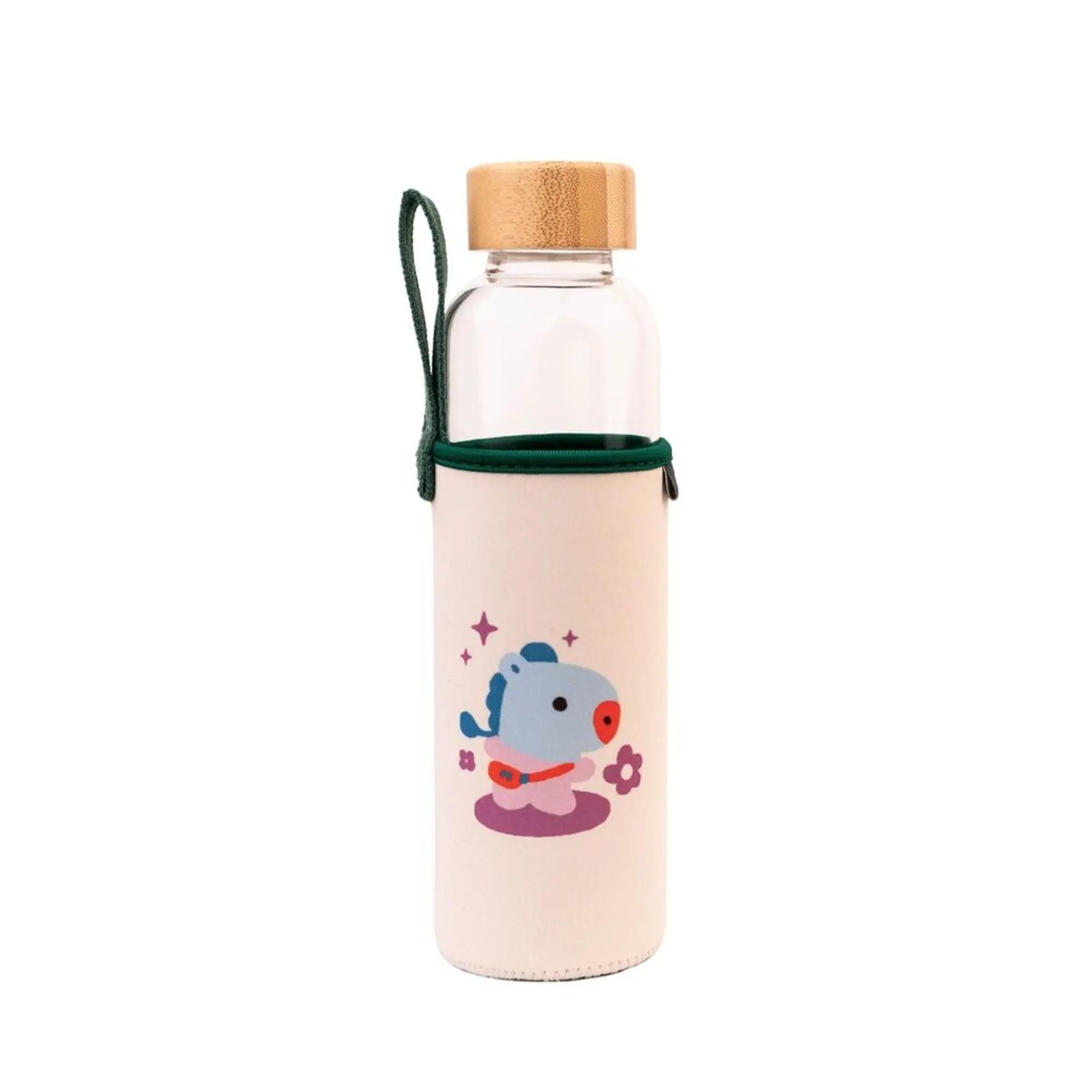 Botella de Cristal BT21 Mang con Funda de Neopreno y Tapón Bambú 0,5 L 2/3