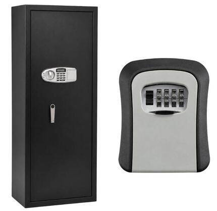 Pack TresorSafe: Armoire 10 Armes Serrure électronique + Boîte à Clés