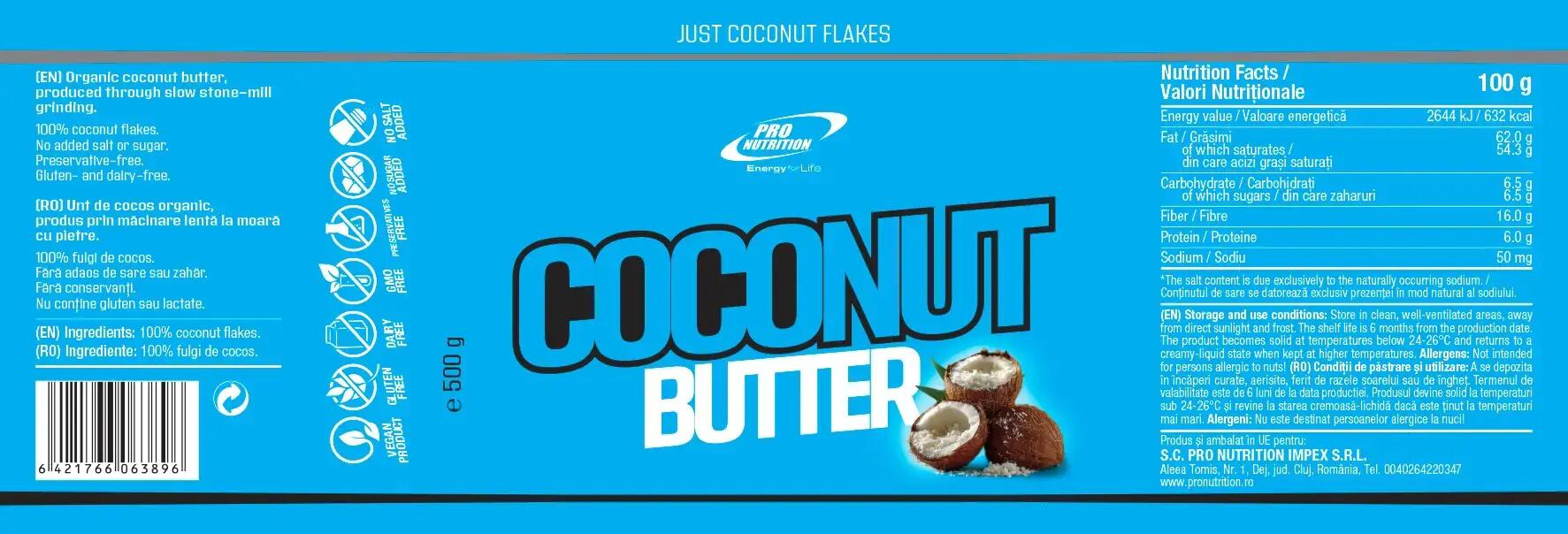 Unt de cocos 100%, 500g 4/4