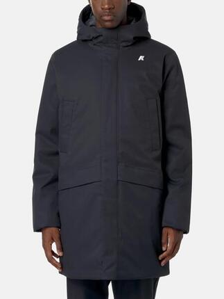 Parka K-WAY Jarno Twill Marmotta Al8 Black P - Blue A