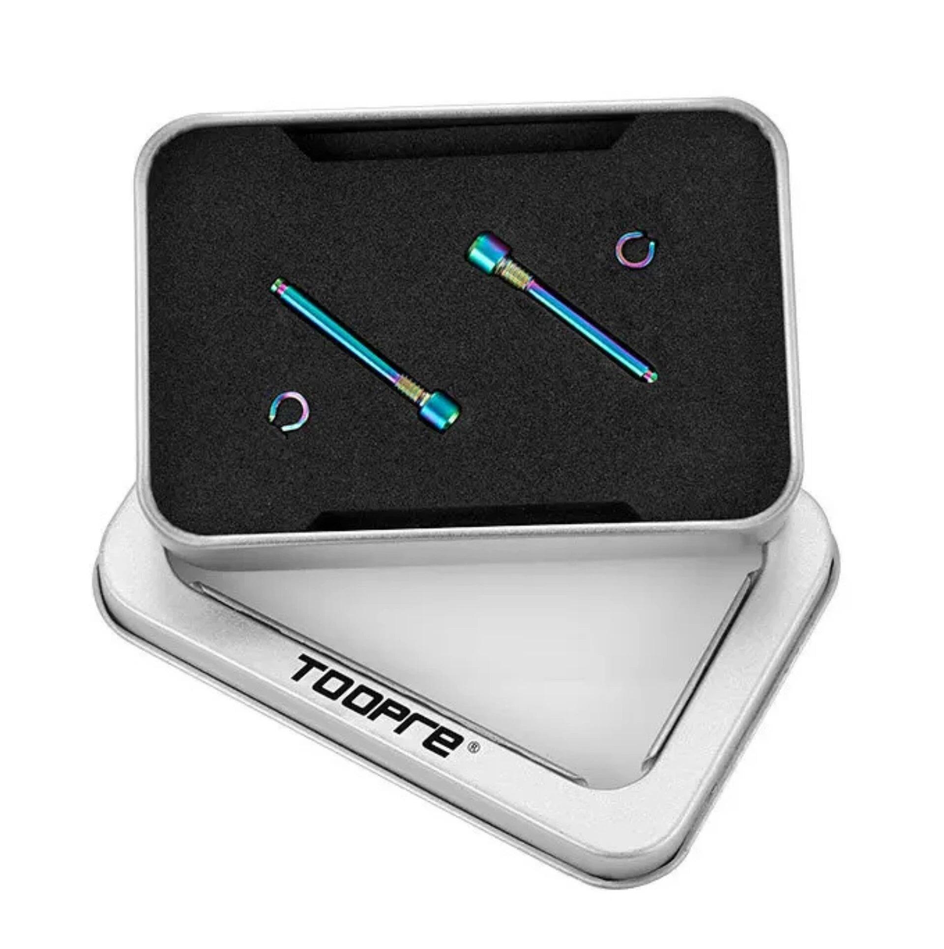 Tornillos de pinza de freno M4 titanio TC4 para freno de disco con clips - 2 uds 3/5
