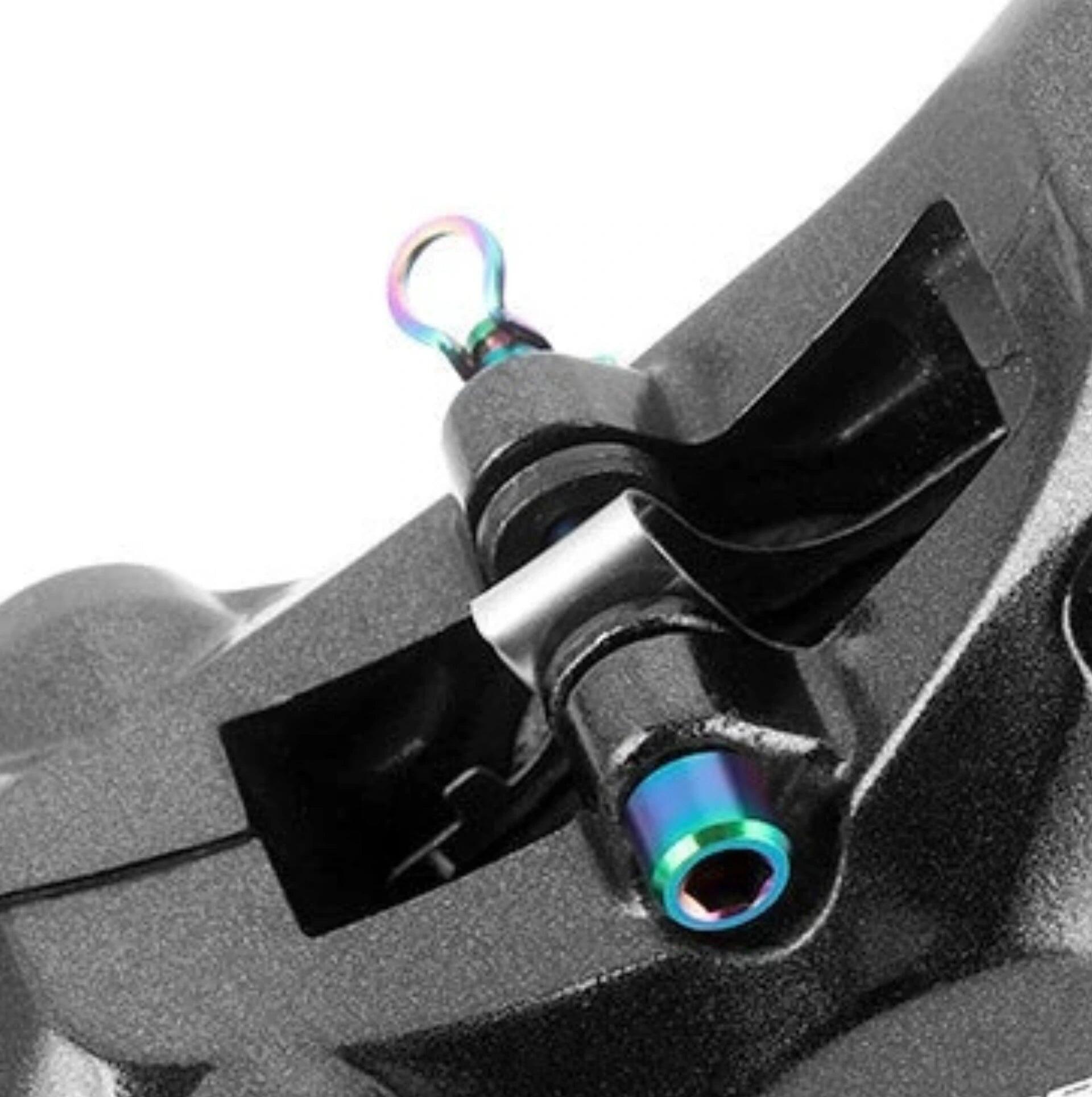 Tornillos de pinza de freno M4 titanio TC4 para freno de disco con clips - 2 uds 4/5