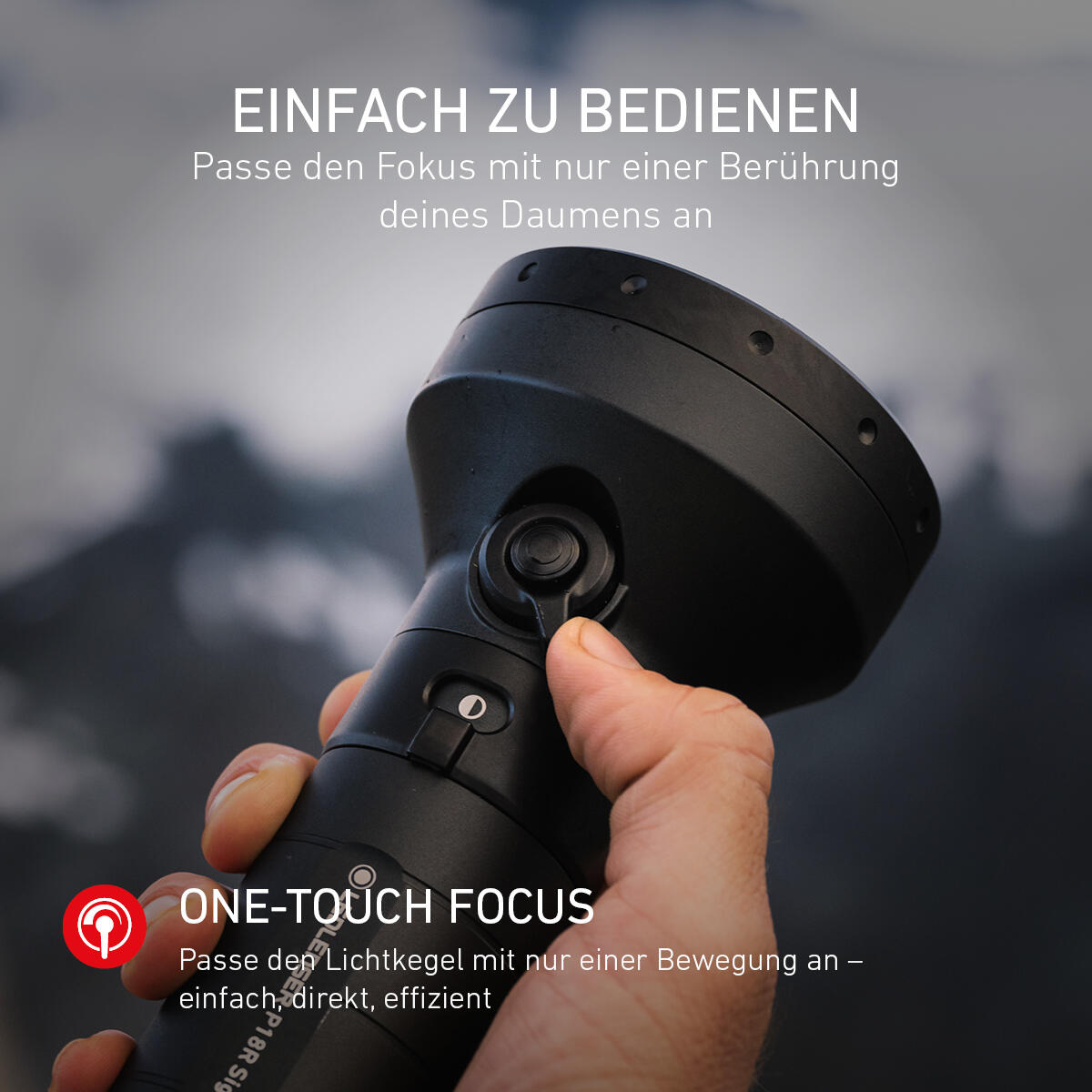 Lampe torche LED rechargeable – 7000 lm, IP68, 630 m, USB-C – P18R SIGNATURE 4/7