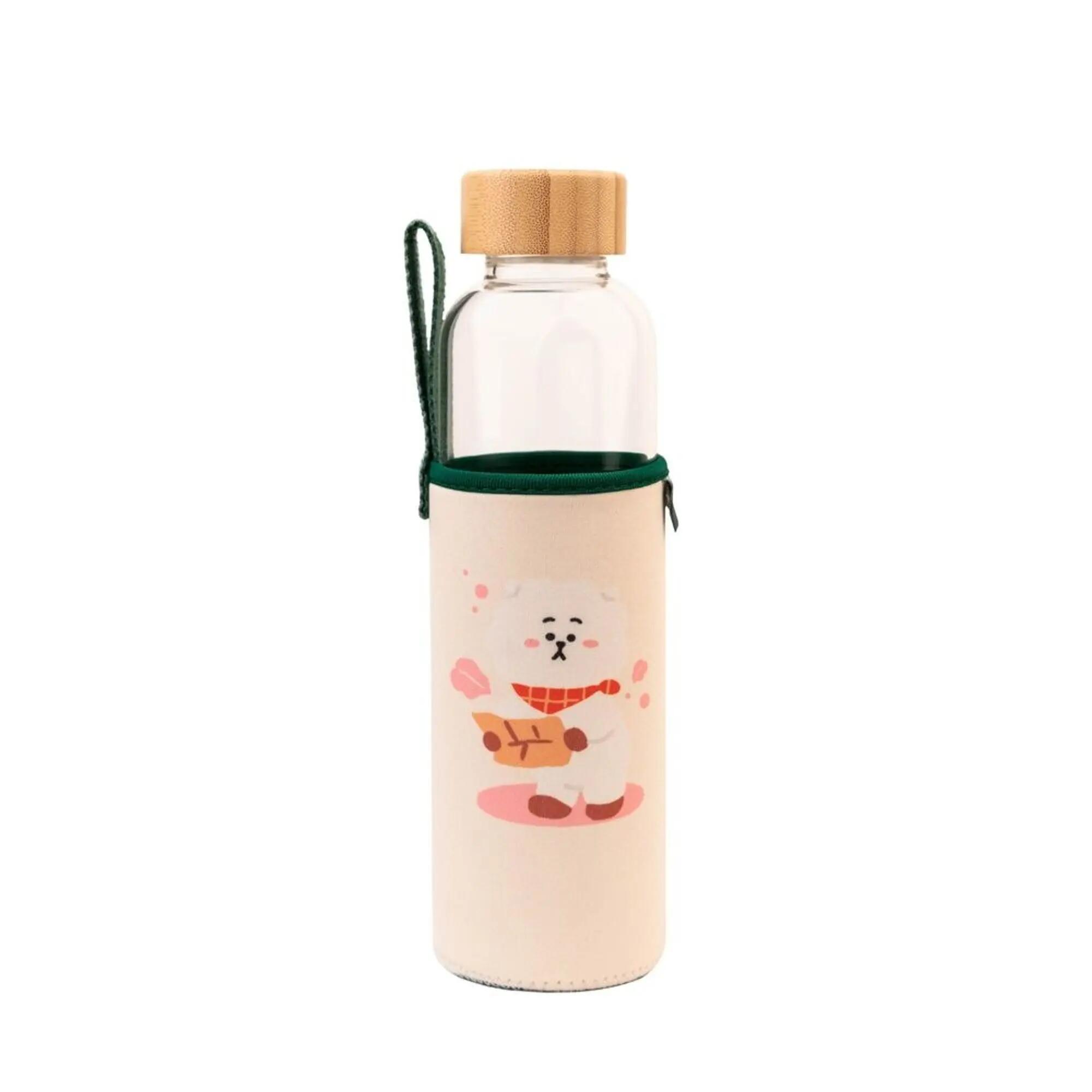 Borraccia de Cristal Adulti BT21 RJ con Funda de Neopreno Beige 0,5 L 2/4