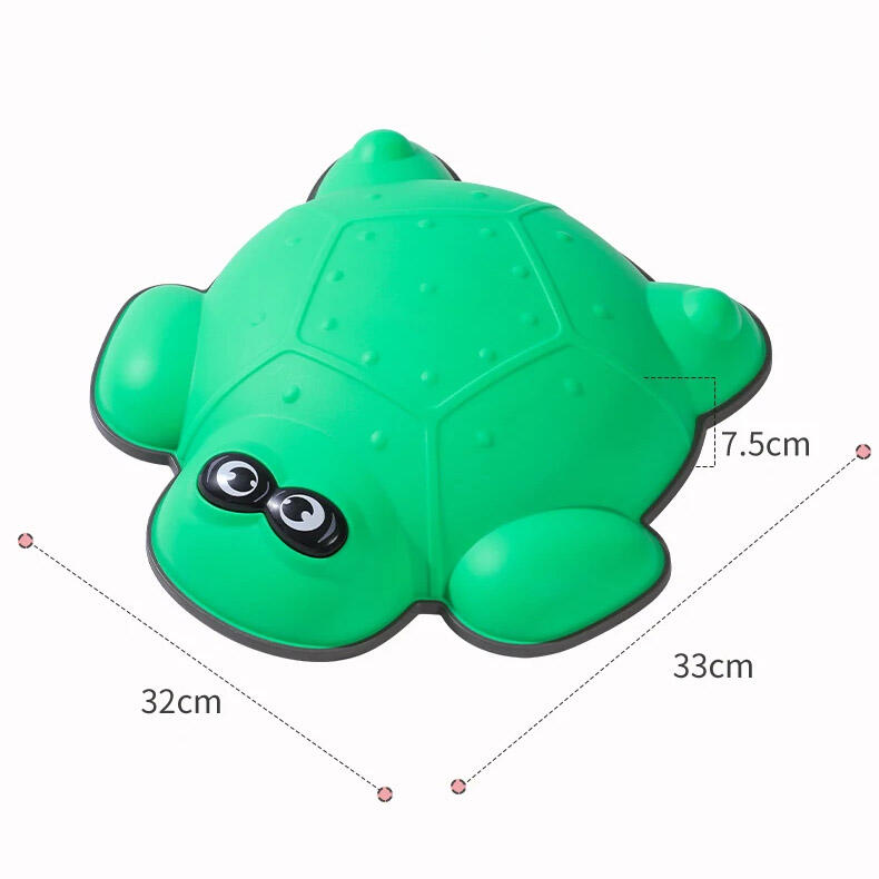 sentier sensoriel pierres de rivière Tortue - vert 2/5