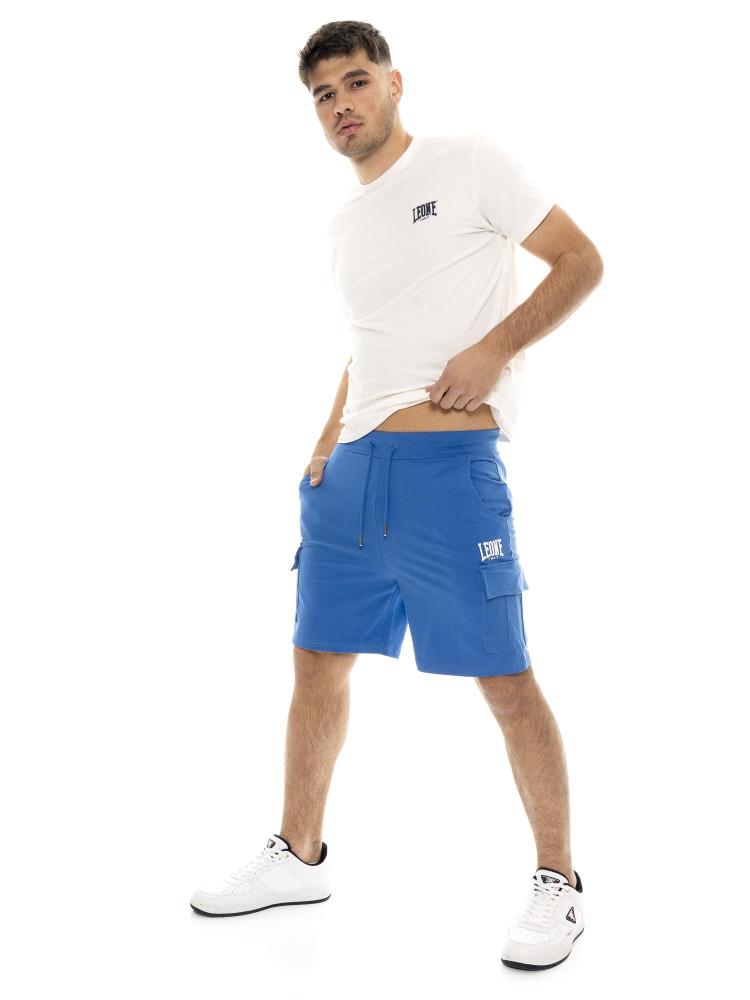 Pantaloncini cargo da uomo in twill elasticizzato Leone Easy 5/5