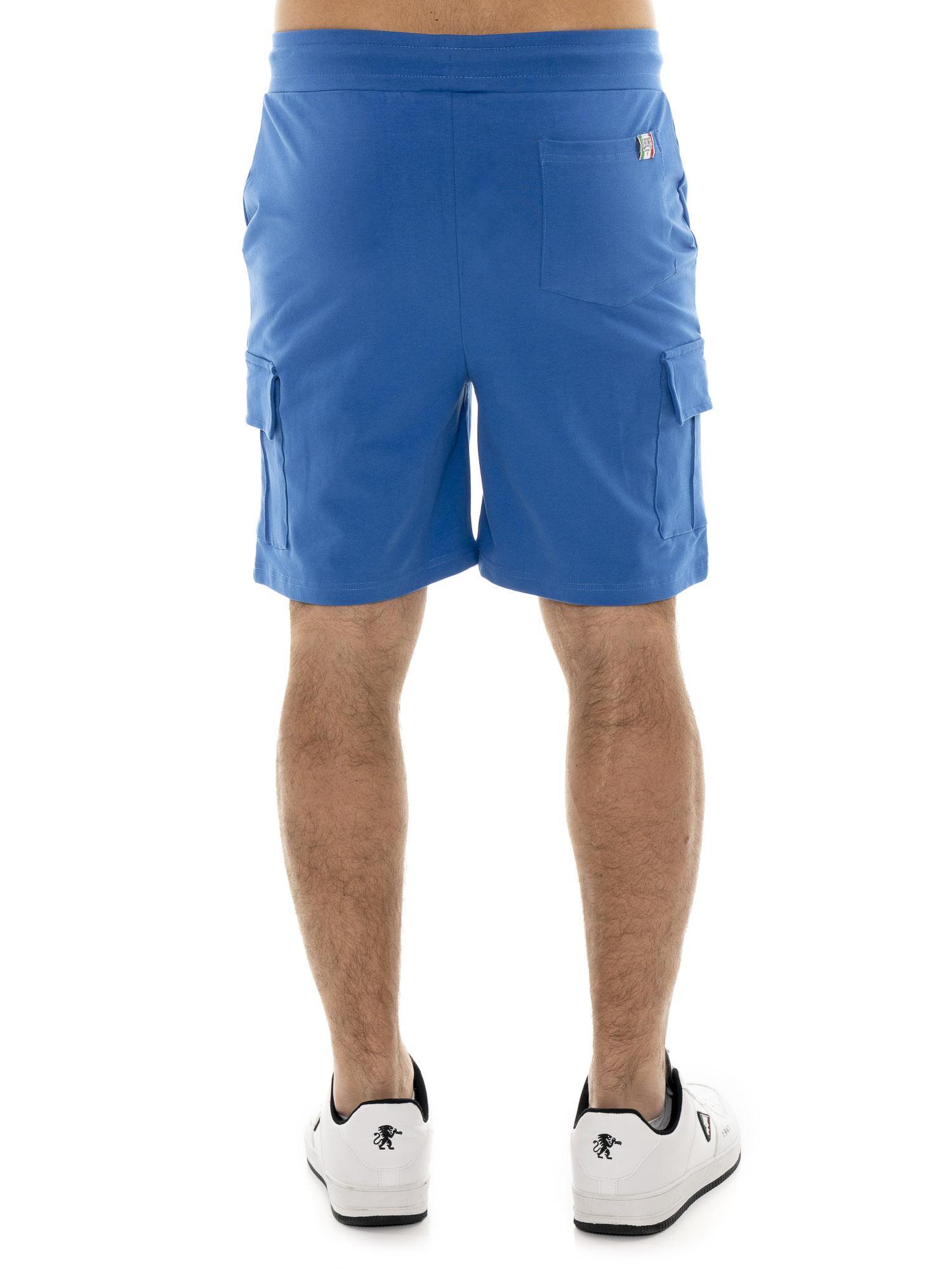 Pantaloncini cargo da uomo in twill elasticizzato Leone Easy 4/5