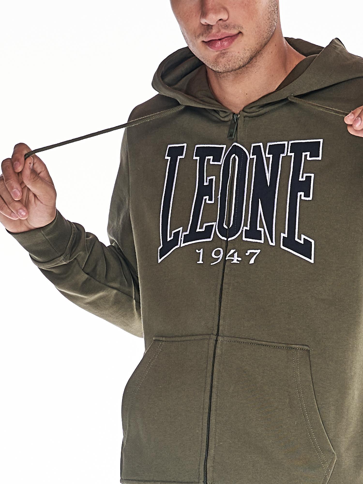Chándal con capucha y cremallera completa para hombre en tonos tierra 5/6