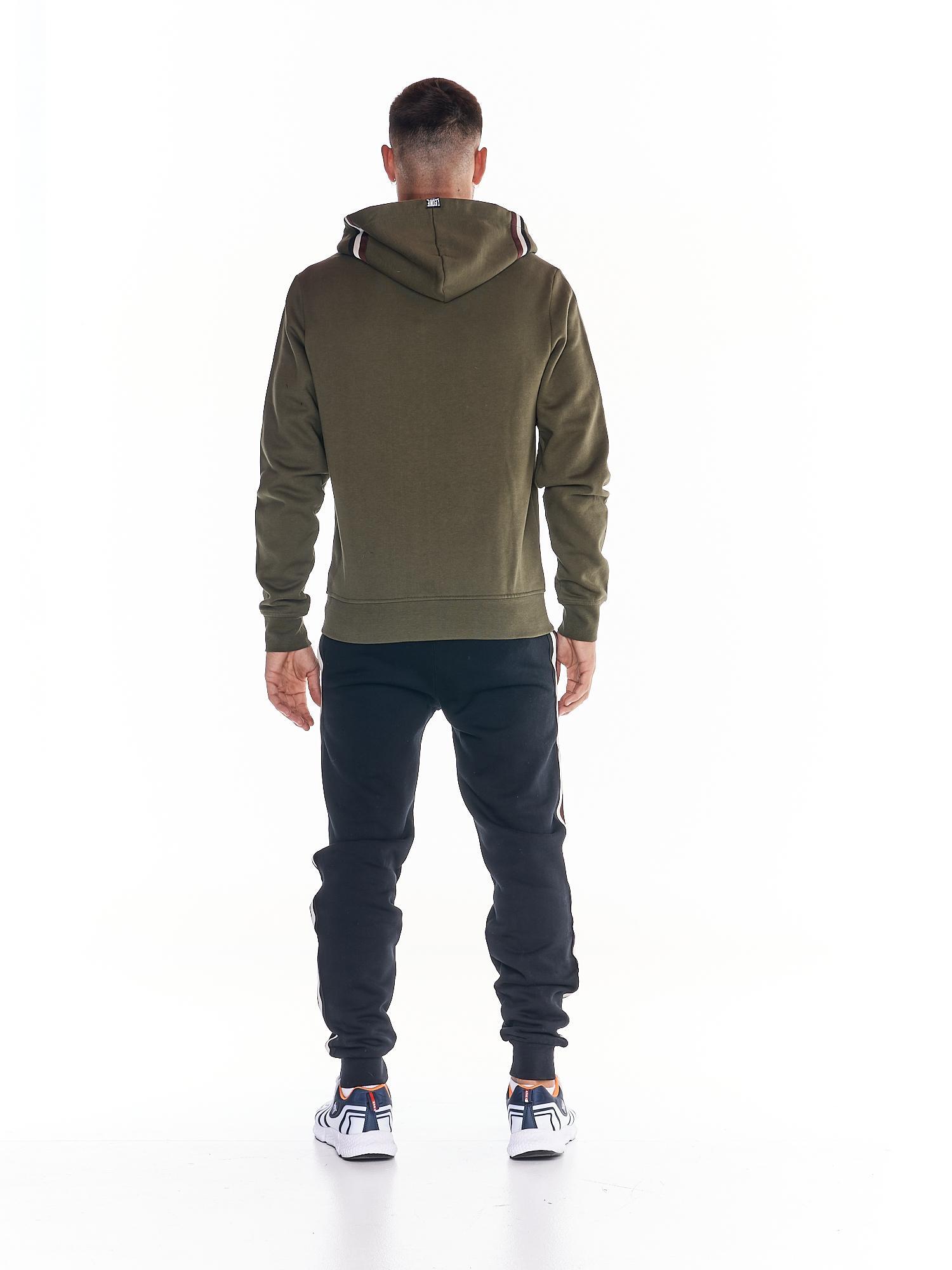 Chándal con capucha y cremallera completa para hombre en tonos tierra 4/6