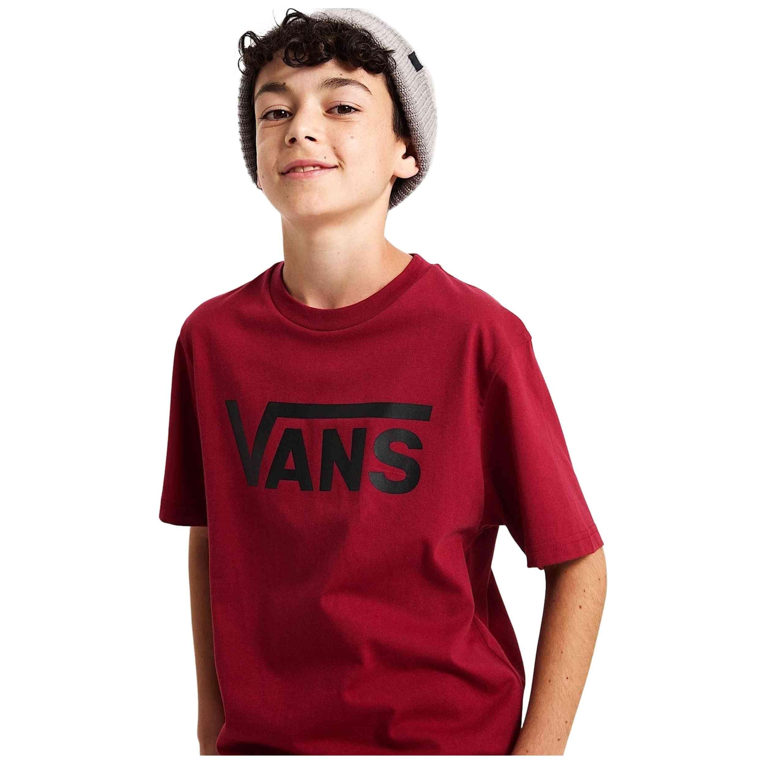 Maglia a maniche corte Vans modello Camiseta Vans Classic Bordeaux per unisex 3/5