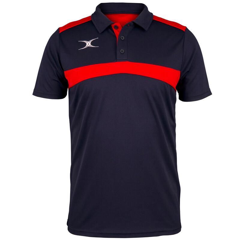 Polo PHOTON Homme (Bleu marine foncé / Rouge)