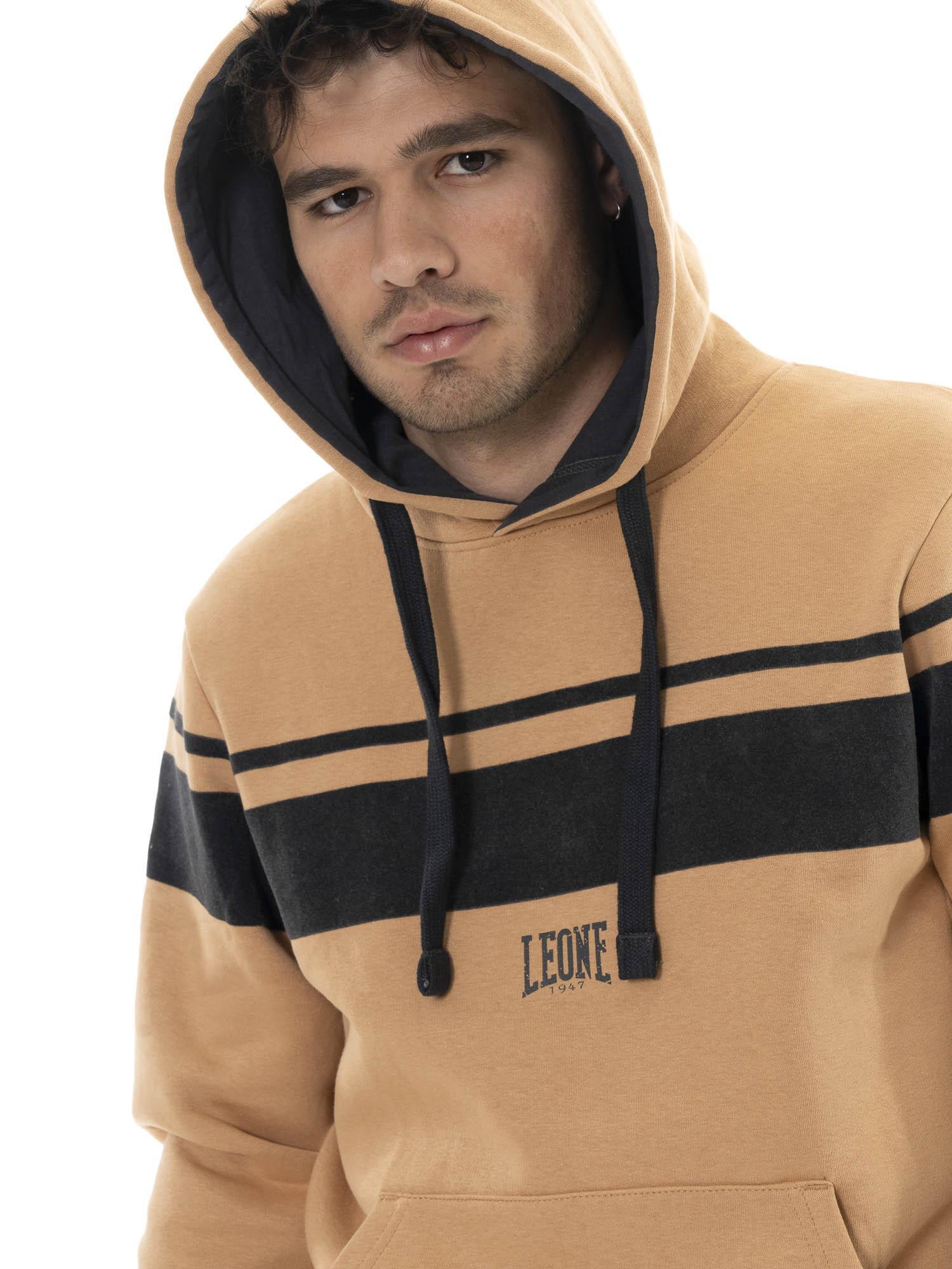 Sweatshirt masculina Leone 1947 Apparel Color Block, capuz, logo, inverno 5/5