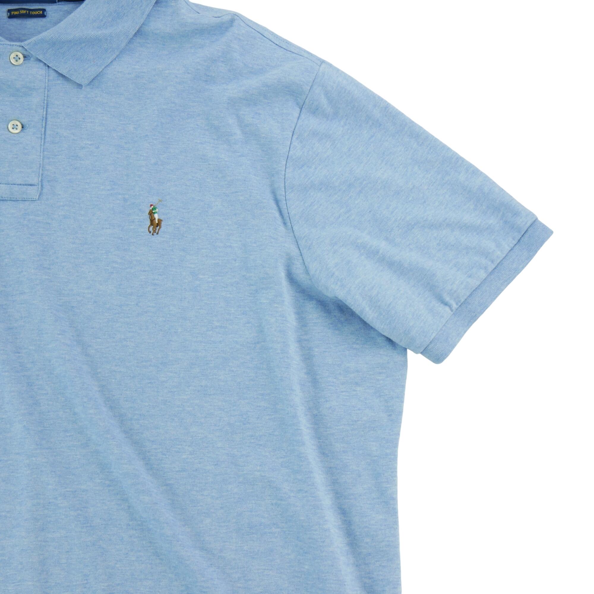 Tweedehands - Polo Ralph Lauren herenshortarmshirt lichtblauw - Goede staat 4/7