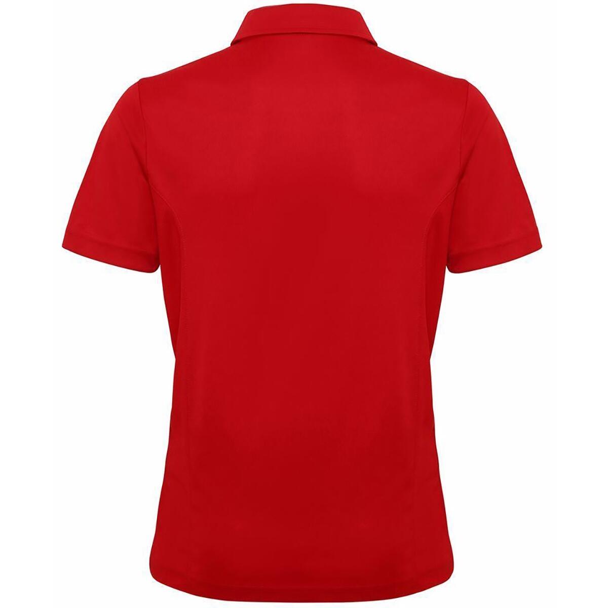 Tri Dri Polo À Manches Courtes Homme (Rouge Feu) 2/3