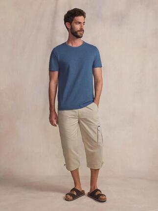 T-shirt homme manches courtes PIERETEE - Blanc, coupe ajustée