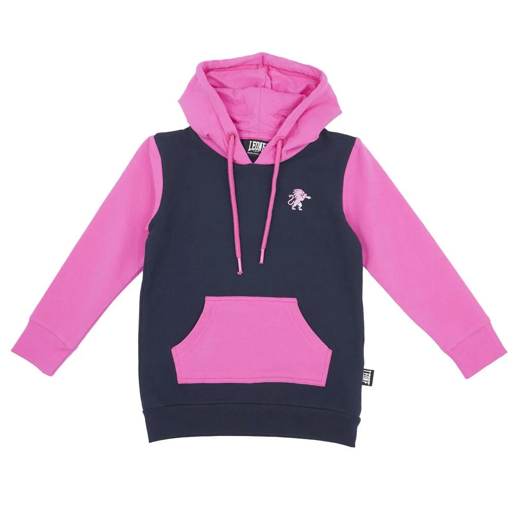 Girls' maxi hooded sweatshirts, two-tone Basic