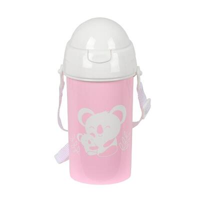 Borraccia Thermos Bambini Unicornio Rosa acciaio inossidabile con manico e