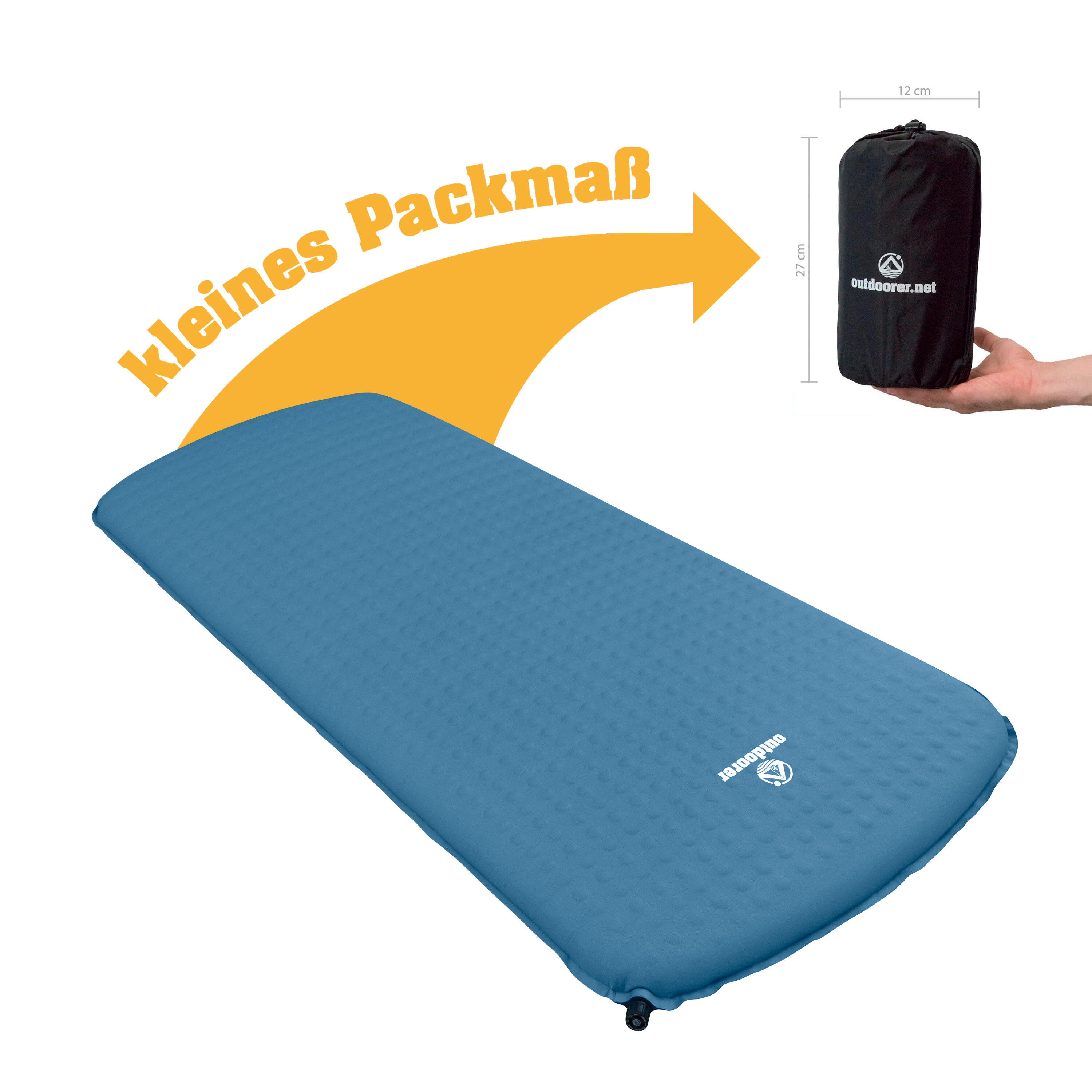 Isomatte Trek Bed S - Selbstaufblasend, ultrakompakt, leicht, Kinder 7/7