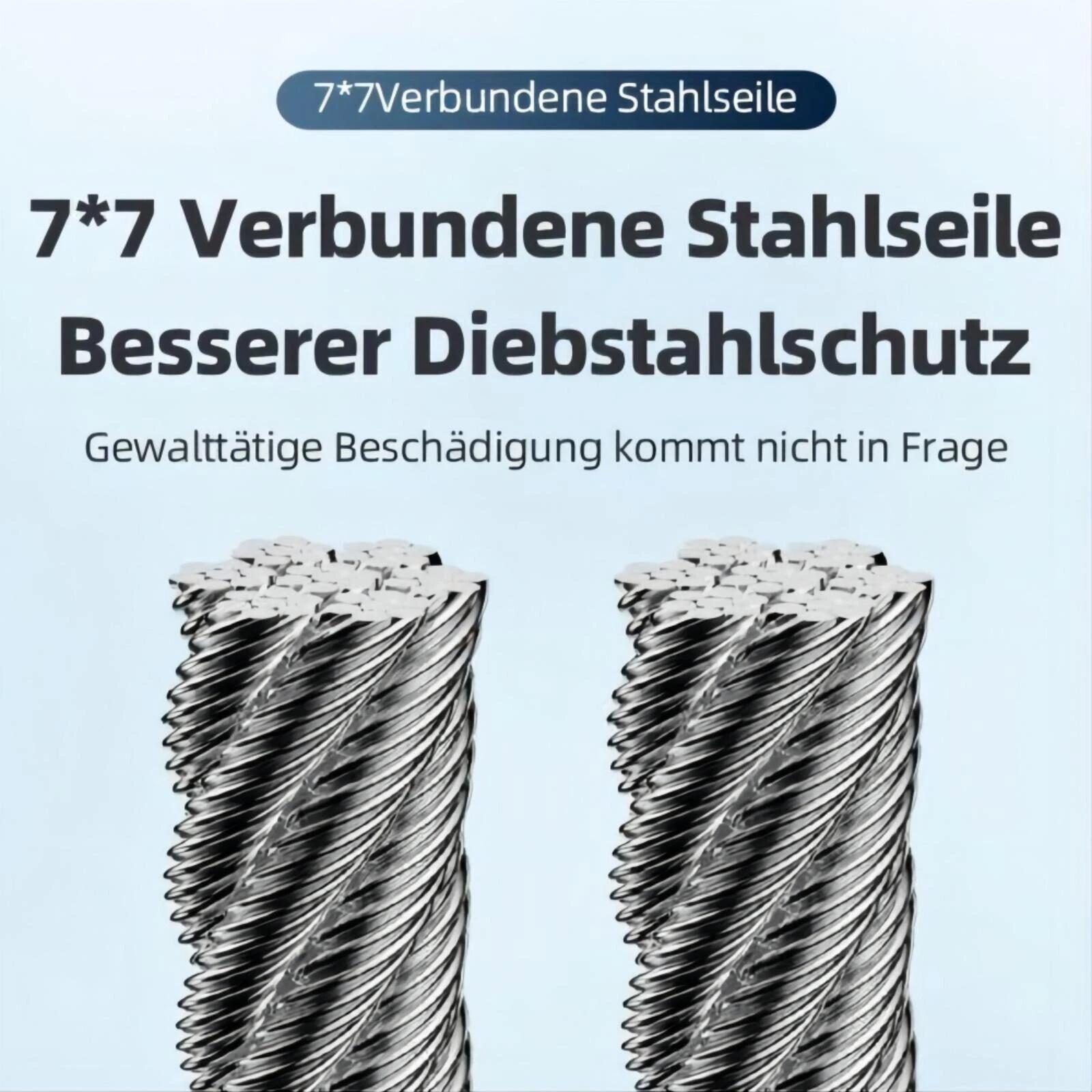 ROCKBROS Fahrrad-Kettenschloss mit Schlüssel 3/7