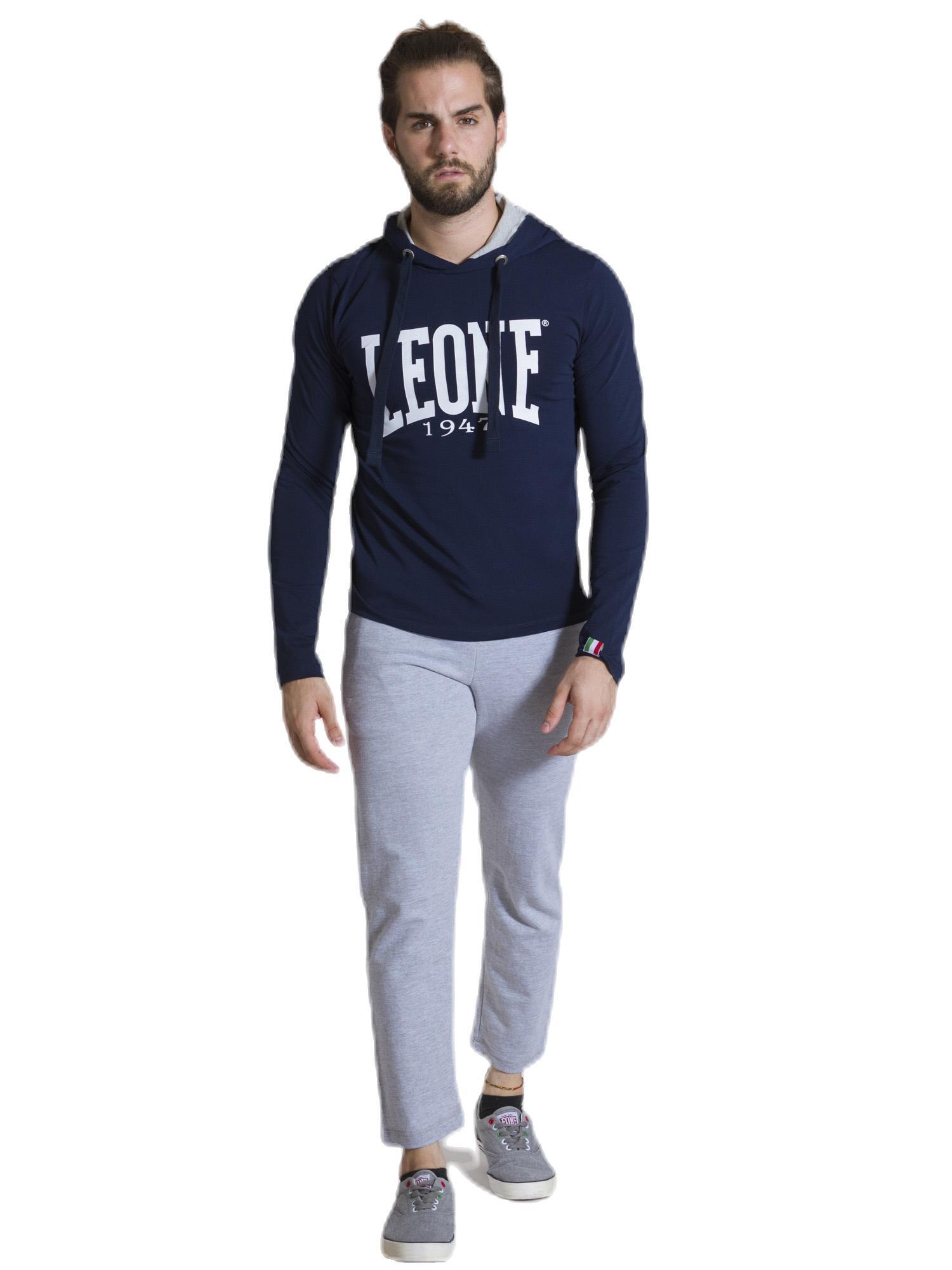 T-shirt da uomo con cappuccio maniche lunghe Leone 1947 Apparel 2/6