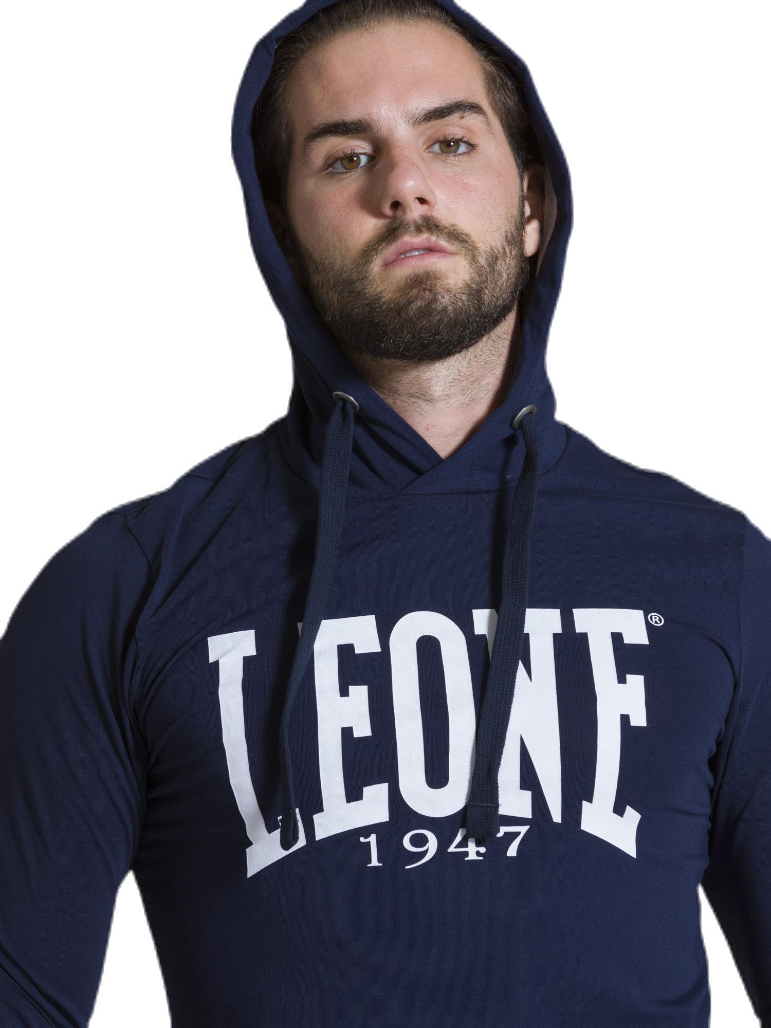 T-shirt da uomo con cappuccio maniche lunghe Leone 1947 Apparel 5/6