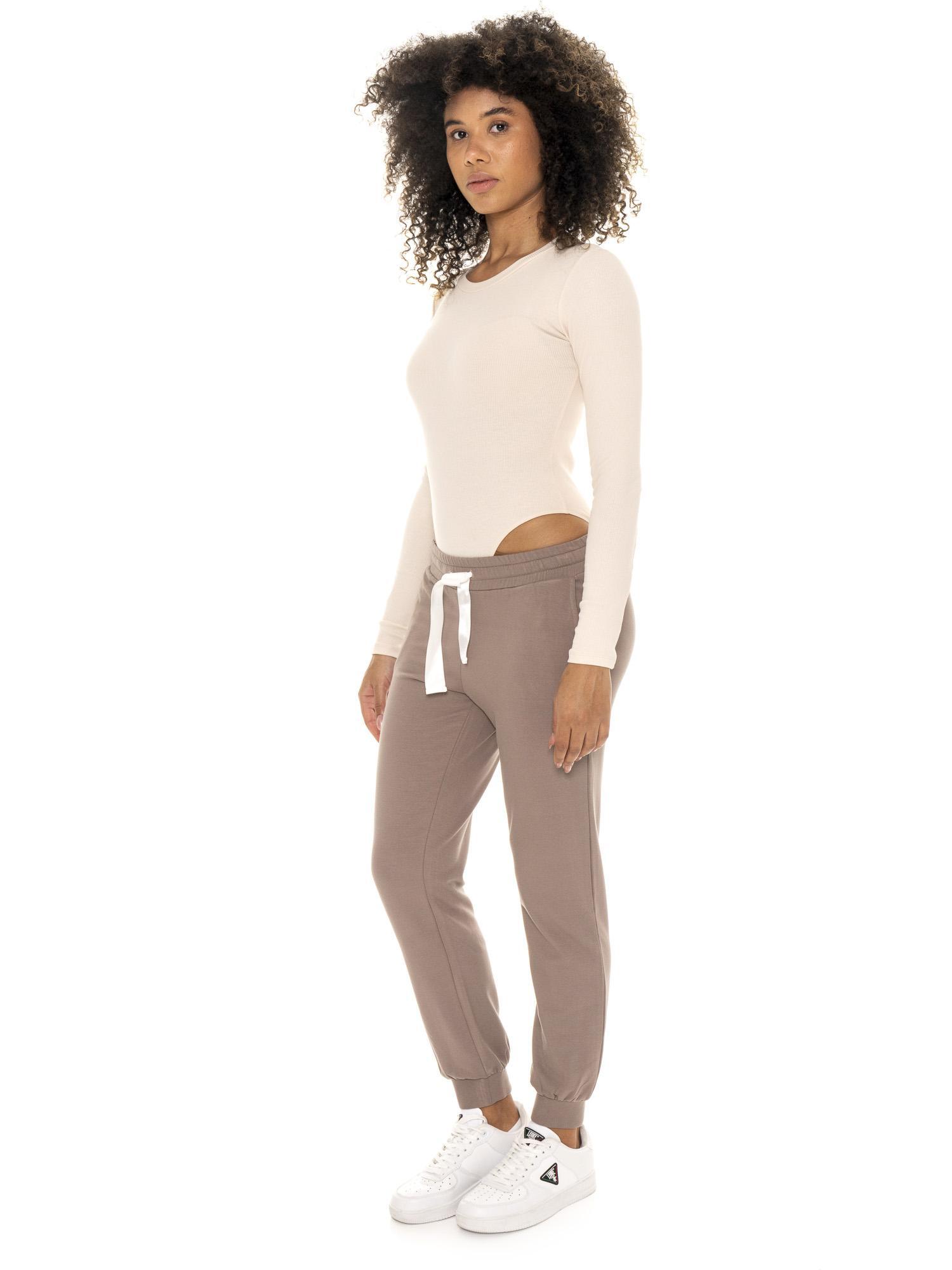 Leone 1947 Chic Tones Langarm-Body z gewebter Rückseite