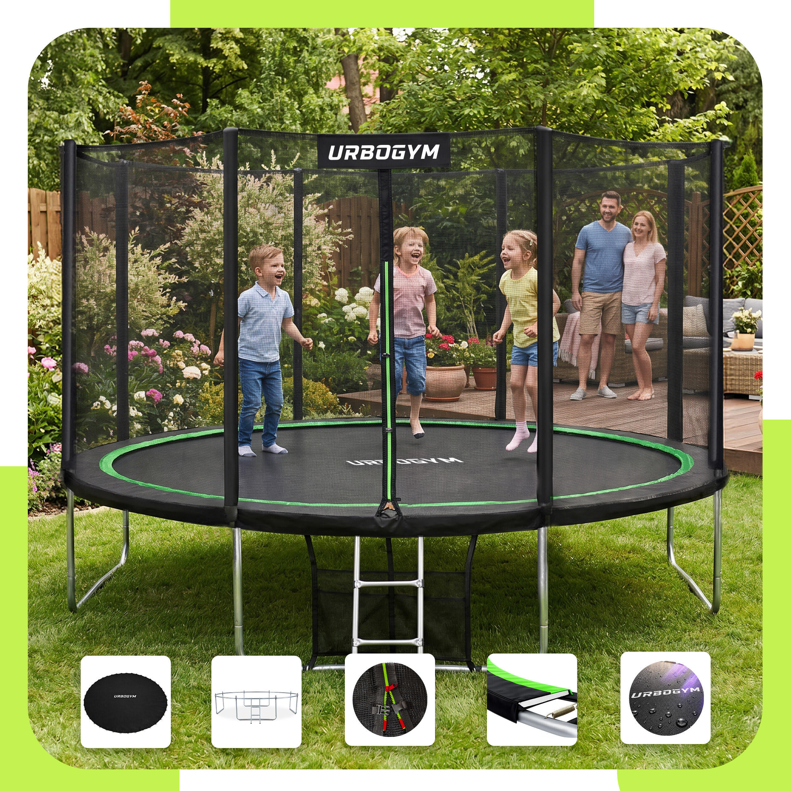 Trampolina ogrodowa Urbogym Classic 14FT 435 cm 3/7