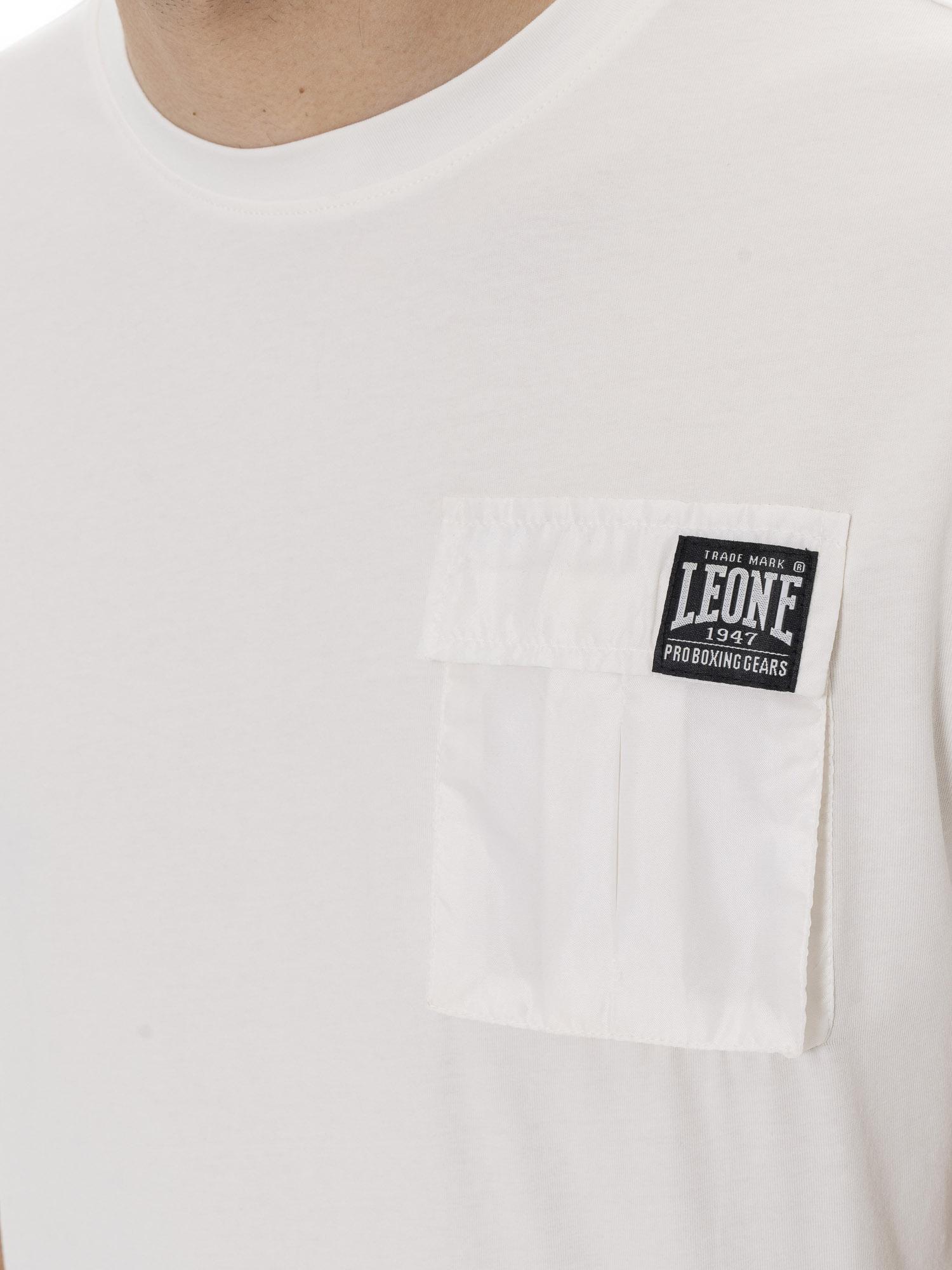 T-shirt uomo a manica corta in cotone, tasca a petto, Leone 1947 Vintage Dept. 3/6