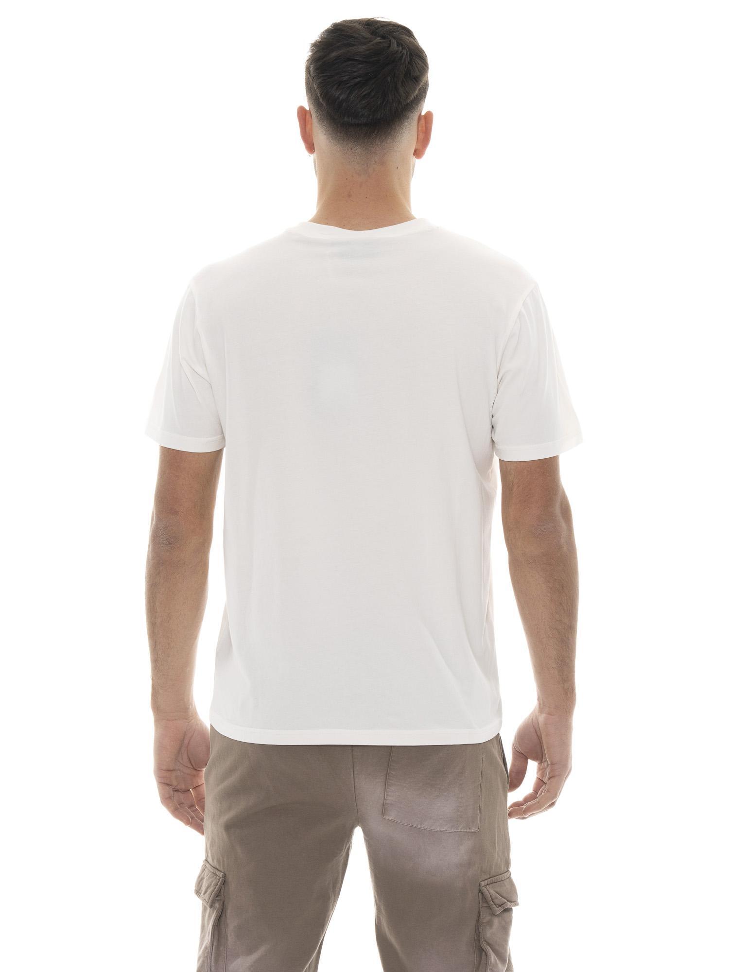 T-shirt uomo a manica corta in cotone, tasca a petto, Leone 1947 Vintage Dept. 5/6