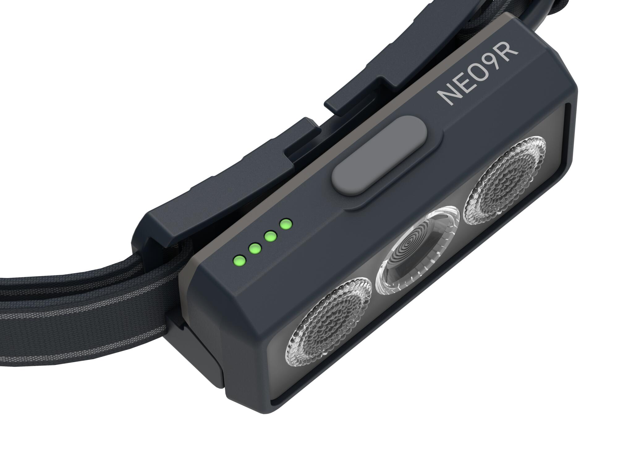 Lampe frontale LED rechargeable –Trail running –1200 lm, IP54, 200m – NEO9R Noir 2/7
