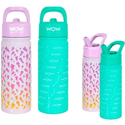 Gourde Térmica Enfant Wow Generation Surtido Rosa et Vert avec poignée 0,5 L