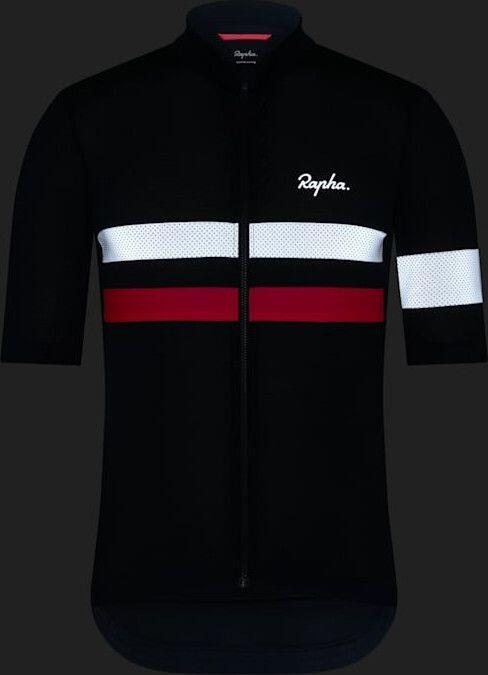 Rapha Brevet Lightweight Kurzarm Trikot Jersey Blau/Silber/Rosa Herren 3/4