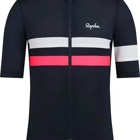 Rapha Brevet Lightweight Jersey Blue/Silver/Pink Men's short sleeve jersey