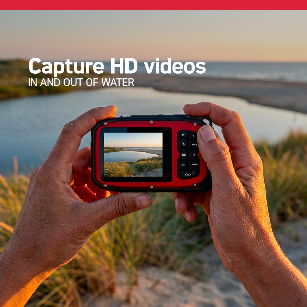 AGFAPHOTO Realikids Cam Waterproof 12MP Fotocamera per bambini - Rossa 4/5