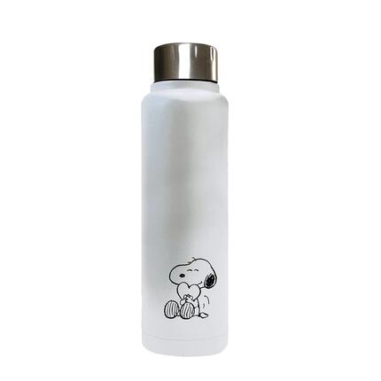 Gourde Bouteille isotherme en acier inoxydable Enfant Snoopy Blanca avec Tapón
