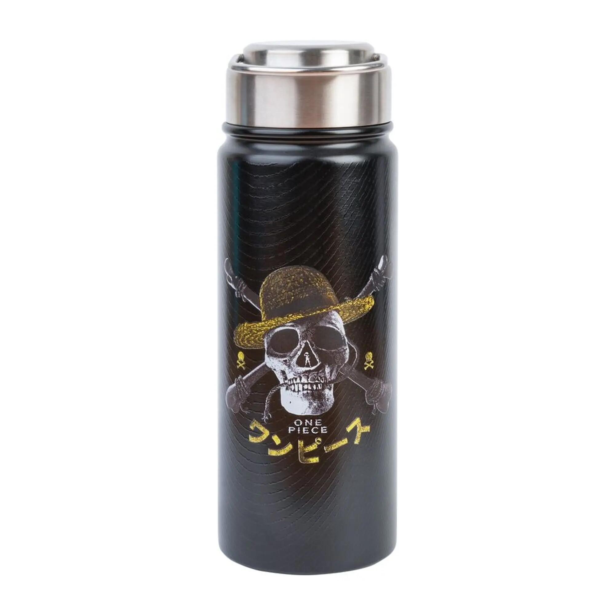Borraccia in acciaio inossidabile Bambini One Piece Nera con Doble Pared 0,5 L 2/3