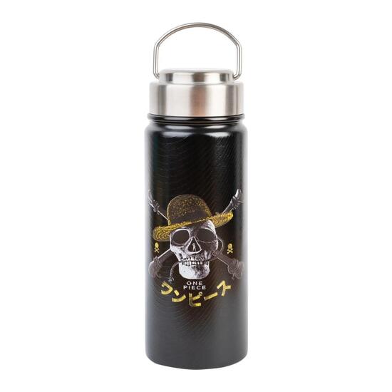 Borraccia in acciaio inossidabile Bambini One Piece Nera con Doble Pared 05 L