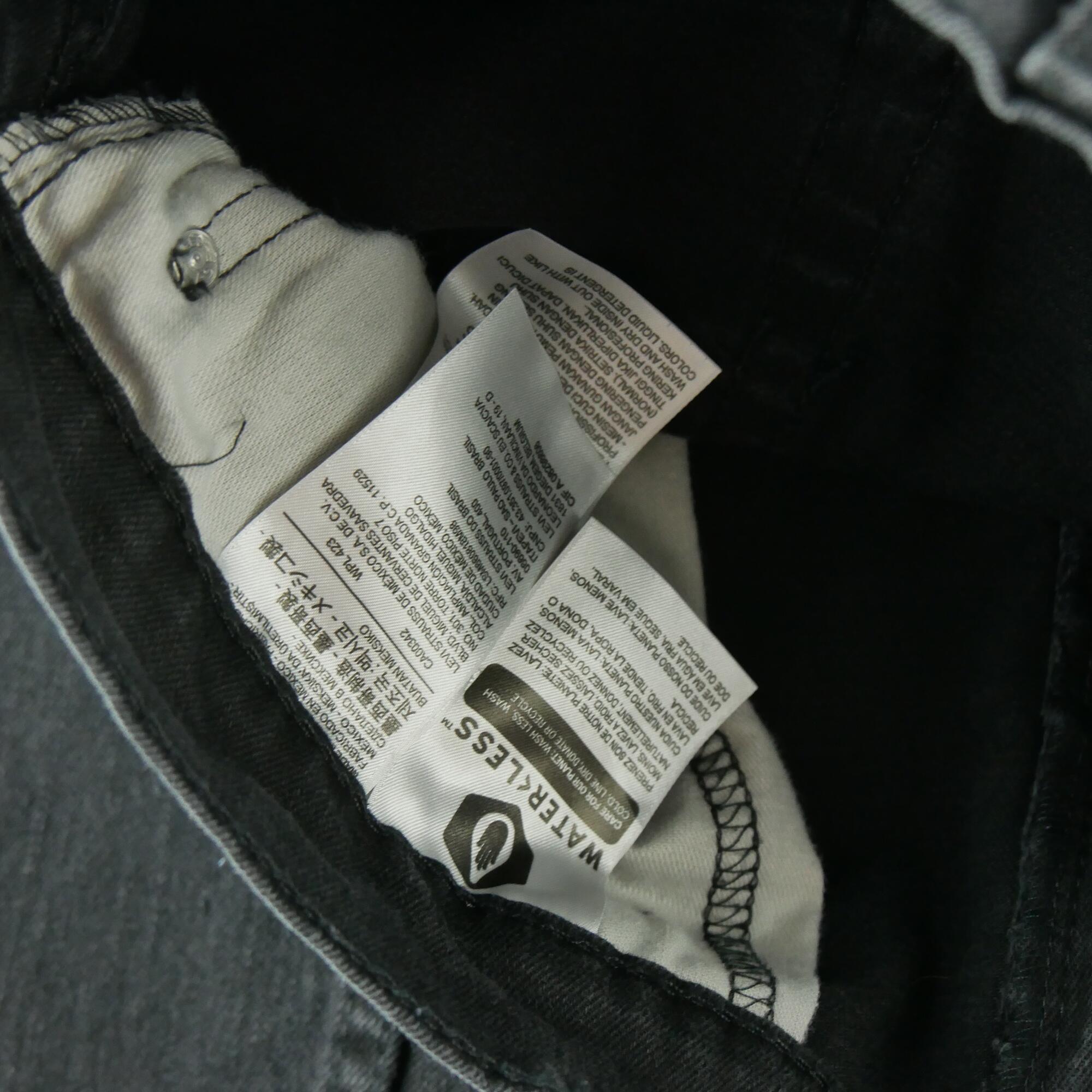 Levi Strauss Men's 511 Slim Jeans Black 7/7