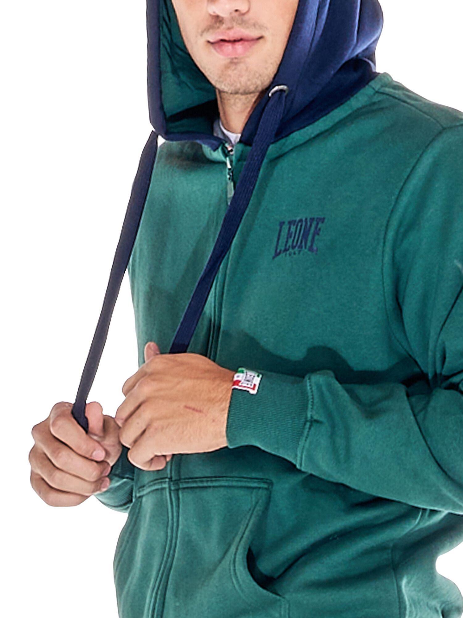 Tuta da uomo con cappuccio e zip Leone 1947 Apparel Vintage Small Logo 5/6