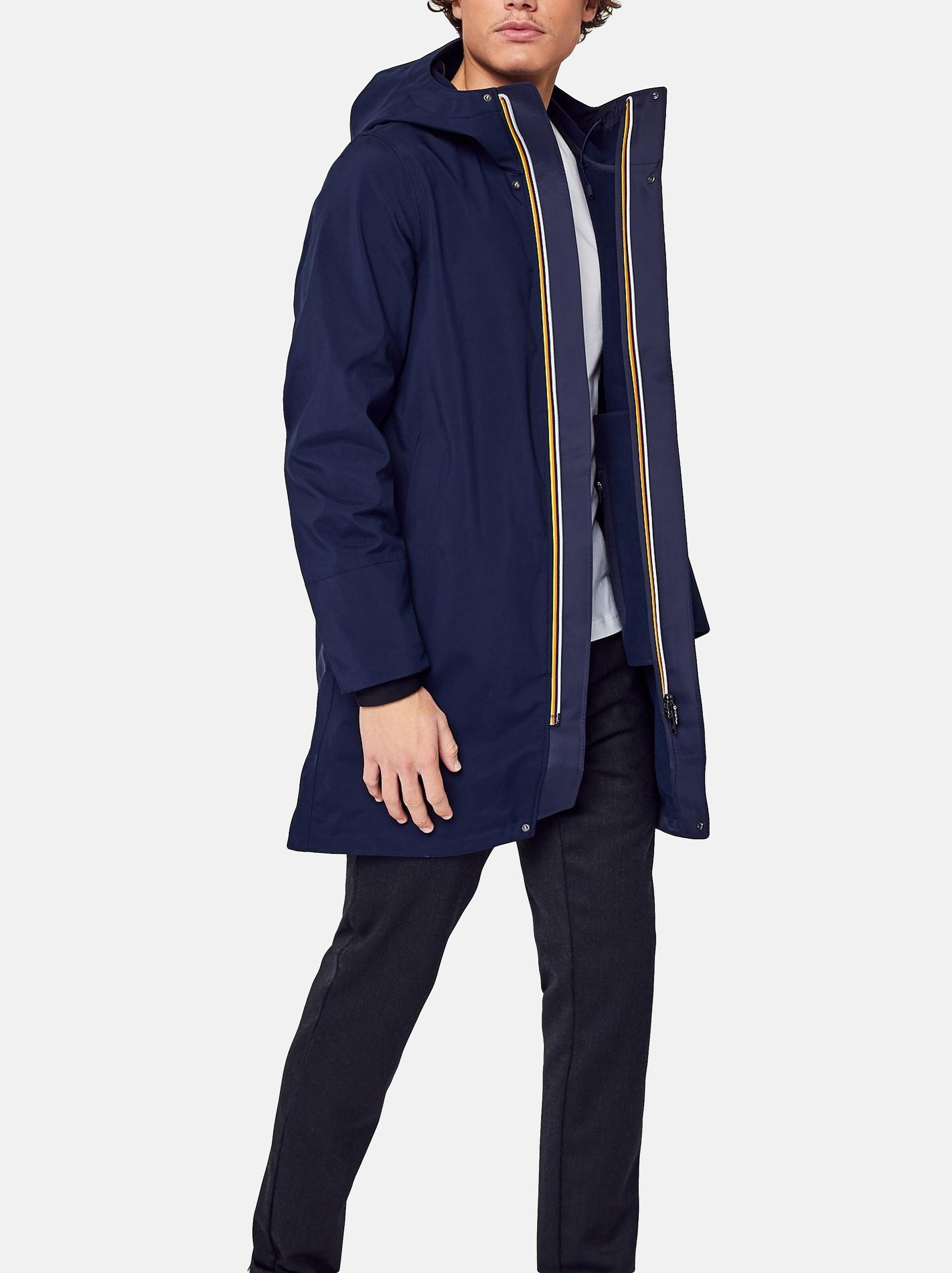 Parka K-WAY Thomas Bonded A2b Blue Depht 3/4