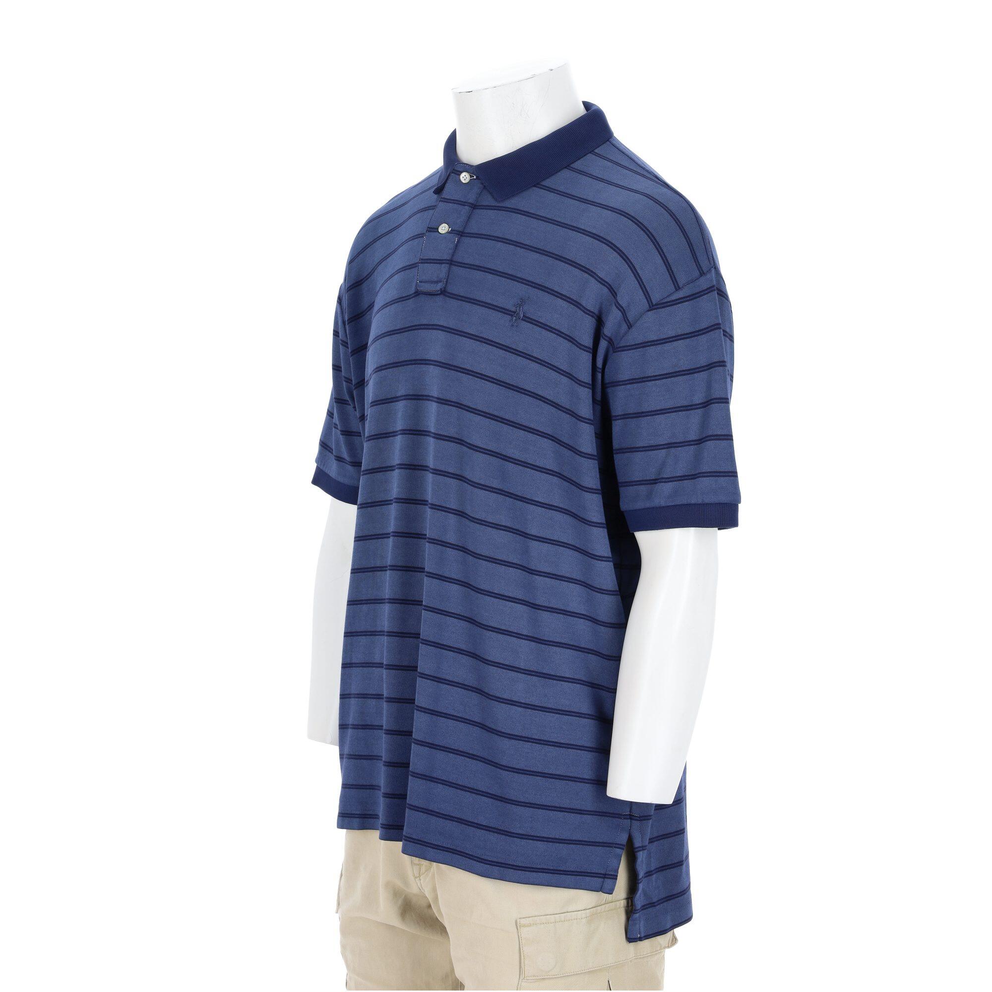 Tweedehands - Polo Ralph Lauren heren korte mouw polo blauw - Als nieuw 4/7