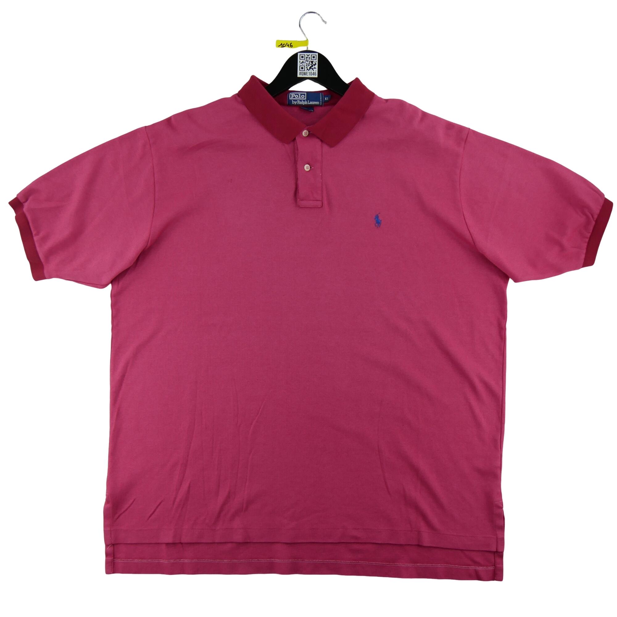 Tweedehands - Polo Ralph Lauren herenshirt korte mouw rood - Goede staat 2/7