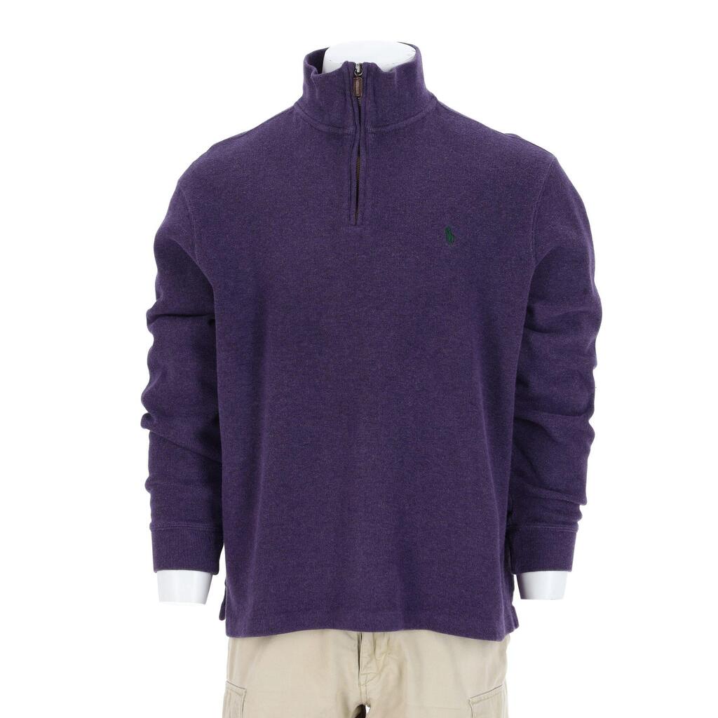 Second life - Men's Quarter-Zip Funnel Neck Sweater - Excellent